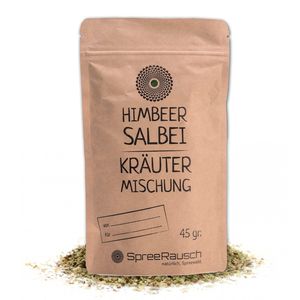 Himbeer - Salbei Badezusatz und Teemischung von SpreeRausch, Die ORIGINAL Kräutermischung für viele Verwendungsmöglichkeiten