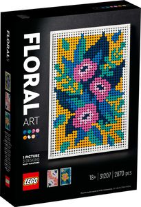 LEGO 31207 ART Blumenkunst, 3-in-1 Blumen Dekorationsset, Bastel Set