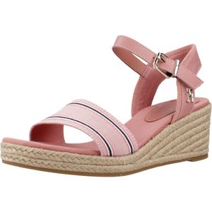 TOMMY HILFIGER SHIRTING WEDGE SANDAL Rosa