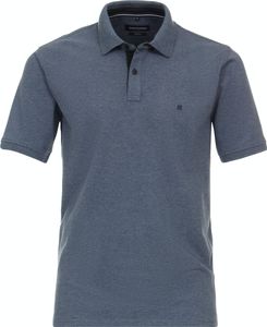 CASAMODA Herren Poloshirt Kurzarm Regular-Fit Blau meliert 3XL