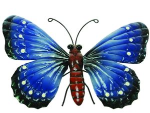 Schmetterling Metall Wanddeko Wandbild Deko Wand Bild Hänger Tier Skulptur Figur
