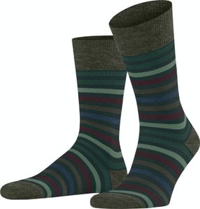 FALKE Tinted Stripe Socken Herren 7992 - wald 39-42