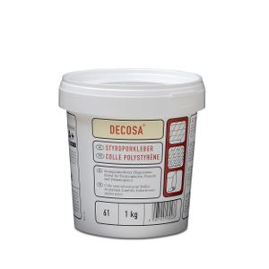 Decosa Styroporkleber, weiß, Eimer à 1 kg - 1 Eimer