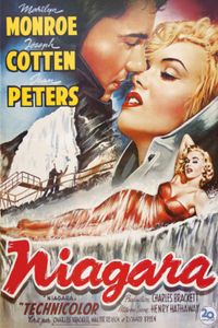 Niagara Poster - Marilyn Monroe, Joseph Cotten, Jean Peters (French) (91 x 61 cm)