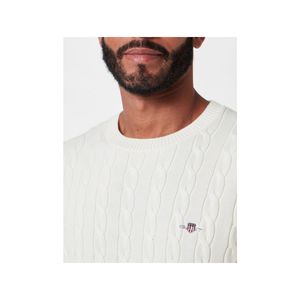 COTTON CABLE C-NECK 130 CREAM Größe L