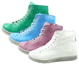 Andrea Conti Damen High-Top Sneaker 0341500 Schnür-Boots, Größe:39 EU, Farbe:Weiß