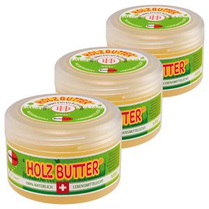 Renuwell Holz-Butter Möbelpflegemittel Holzreiniger Spar-Set 3 x 250 ml