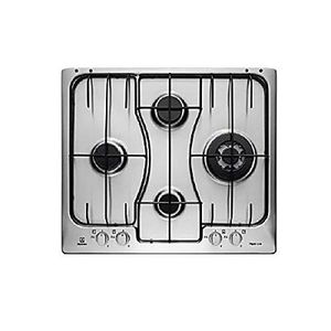 Electrolux RGG 6243 LOX Gaskochfeld, Edelstahl, eingebaut, 4 Brenner
