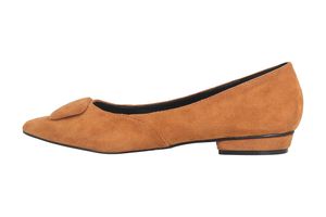 Andres Machado Ballerinas in Übergrößen Orange AM5541 Ante Camel große Damenschuhe, Größe:44