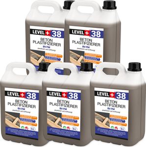Plastifikátor betónu 25 l plastifikuje a skvapalňuje Level+38