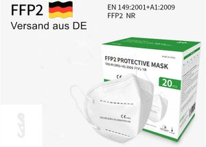 100er Atemschutzmaske Schutzmaske FFP2, Maske ≥95% EU  1463 mit Doppel-S-Klemmhaken