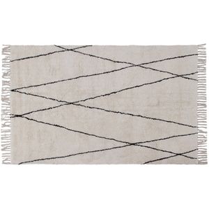 Miliboo - Berber-Teppich mit Fransen in Baumwolle ecru 160x230 cm HODNA