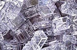 LEGO: 50 transparente Steine 1x2
