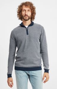 SOLID SDDuncan Herren Strickpullover Troyer Feinstrick Pullover mit Stehkragen