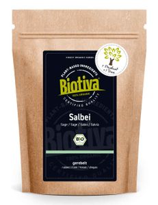 Biotiva Salbei Tee gerebelt 250g aus biologischem Anbau