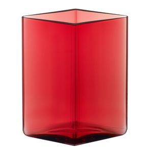 iittala - Ruutu Vase cranberry 11,5 cm x 14,0 cm