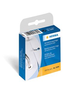 HERMA Lochverstärkungsringe aus Kunststoff 12 mm weiß 500 Stück