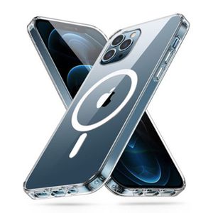 MagSafe Hülle für Apple iPhone 12 Pro Transparent Magnetisch kompatibel mit MagSafe Charger