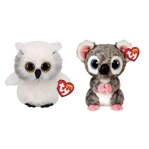 Ty - Stofftiere - Beanie Boo's - Ausitin Owl & Karli Koala