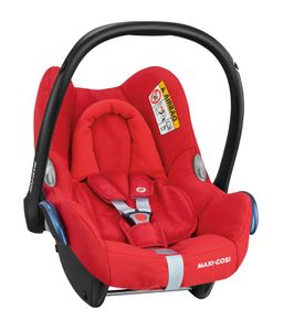 Maxi-Cosi CabrioFix Babyschale, Baby-Autositze Gruppe 0+ (0-13 kg), nutzbar bis ca. 12 Monate, passend für FamilyFix-Isofix Basisstation, Nomad Red, Rot