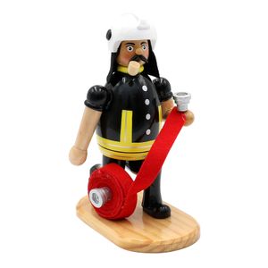 Holz Räuchermann Feuerwehrmann mit Wasserschlauch SIGRO