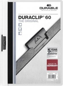 Durable Duraclip 60 - Przezroczysty - Biały - PVC - 60 kartek - A4 - 1 szt