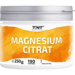 TNT Magnesium-Citrat 200mg hochwertiges Magnesium Citrat pro Portion 250g ohne Geschmack