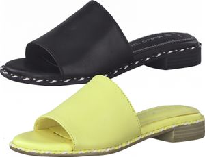 MARCO TOZZI Damen Leder Pantoletten Clogs Blockabsatz 2-27102-28 , Größe:39 EU, Farbe:Gelb