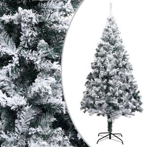 vidaXL Künstlicher Weihnachtsbaum mit Schnee Grün 240 cm PVC