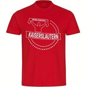 multifanshop Kinder T-Shirt - Kaiserslautern - Meine Fankurve, rot, Größe 140