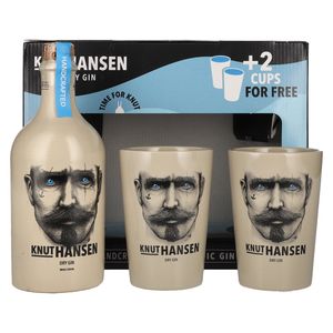 Knut Hansen Dry Gin 42% Vol. 0,5l in Geschenkbox mit 2 Keramiktassen