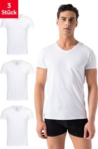 Burnell & Son Unterhemden V-Ausschnitt, Größe:L, 3er Pack Farben:weiß