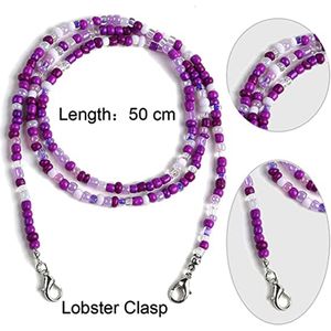 5 STÜCKE Perlenmaske Lanyard Brillenkette für Frauen Kinder Brillenhalter Strap Maskenketten Bequemes Umhängeband für FrauenStyleStyle 2)