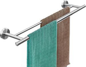 Doppelter Handtuchhalter, ohne Bohren, Badezimmer Handtuchstange Bad Ohne Bohren für Wandmontage 70cm Handtuchhalter Edelstahl