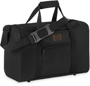 Cestovní taška do letadla černá, taška s ochrannými nožičkami, ZAGATTO , taška pro RYANAIR/WIZZAIR a další letecké společnosti, 40x20x25/ ZG770