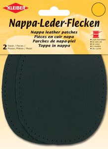 KLEIBER Nappa-Lederflecken oval 100 x 125 mm schwarz