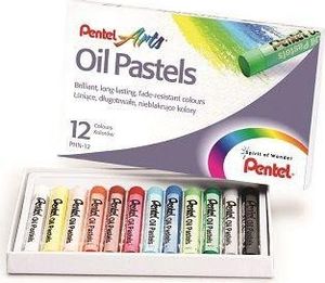 Pentel, Kredki pastele olejne, 25 kolorów