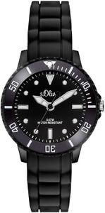 s.Oliver  Uni Quarz Uhr mit Silikon Armband SO-3297-PQ