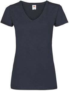 Fruit of the Loom Valueweight V-Neck T Lady-Fit Farbe: deep navy Größe: M