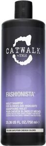 Tigi Catwalk Fashionista Violet Shampoo Pflegeshampoo für blondes Haar 750 ml