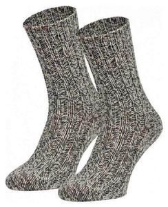 6 Paar Norweger-Socken - Norweger - Grau - Größe 43-45