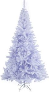 Gotoll Künstlicher Weihnachtsbaum XM007, 120cm, Spitzen ca. 200, Weiß, Tannenbaum künstlicher Weihnachtsbaum Regenschirm-Klappaufbau System Metallständer