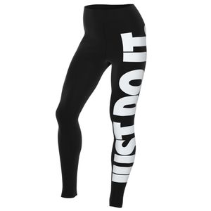 Nike Leggings Damen schwarz lang, Farbe:Schwarz, Größe:M