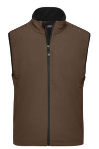 Men's Softshell Vest Trendige Weste aus Softshell brown, Gr. M