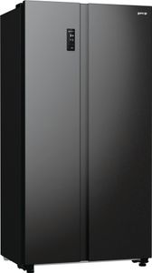Gorenje  NRR9185DABXL Side by Side Kühl-/Gefrierkombination, Gesamtvolumen 550 L, Gefrierteil 192 L, Kühlteil 358 L, Memory und FastFreeze Funktion, schwarz