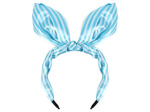 Haarreifen Haarschmuck Bunny Schleifen mit Muster, Variante wählen:blau weiß gestreift