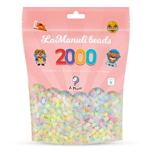 La Manuli 2000 Midi Bügelperlen Im Dunkeln leuchtend Ø 5 mm Perlen Steckperlen Beads