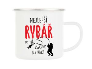 KupMa Plechový hrnček pre najlepšieho rybára