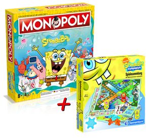 Monopoly SpongeBob Schwammkopf + Spielesammlung