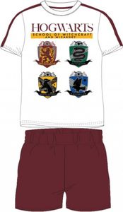 Harry Potter Pyjama "HOGWARTS - School of Witchcraft and Wizardry" weiß/burgunder,134 Harry Potter Pyjama "HOGWARTS - School of Witchcraft and Wizardry" weiß/burgunder,134